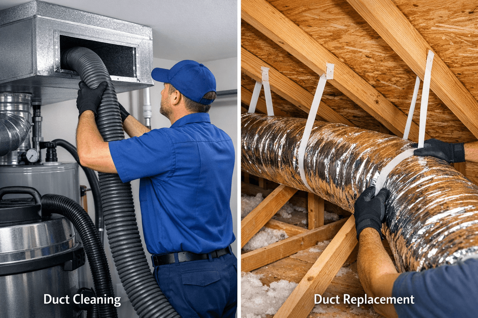 Air Duct Cleaning vs Replacement: When to Choose Each (2026 Guide)